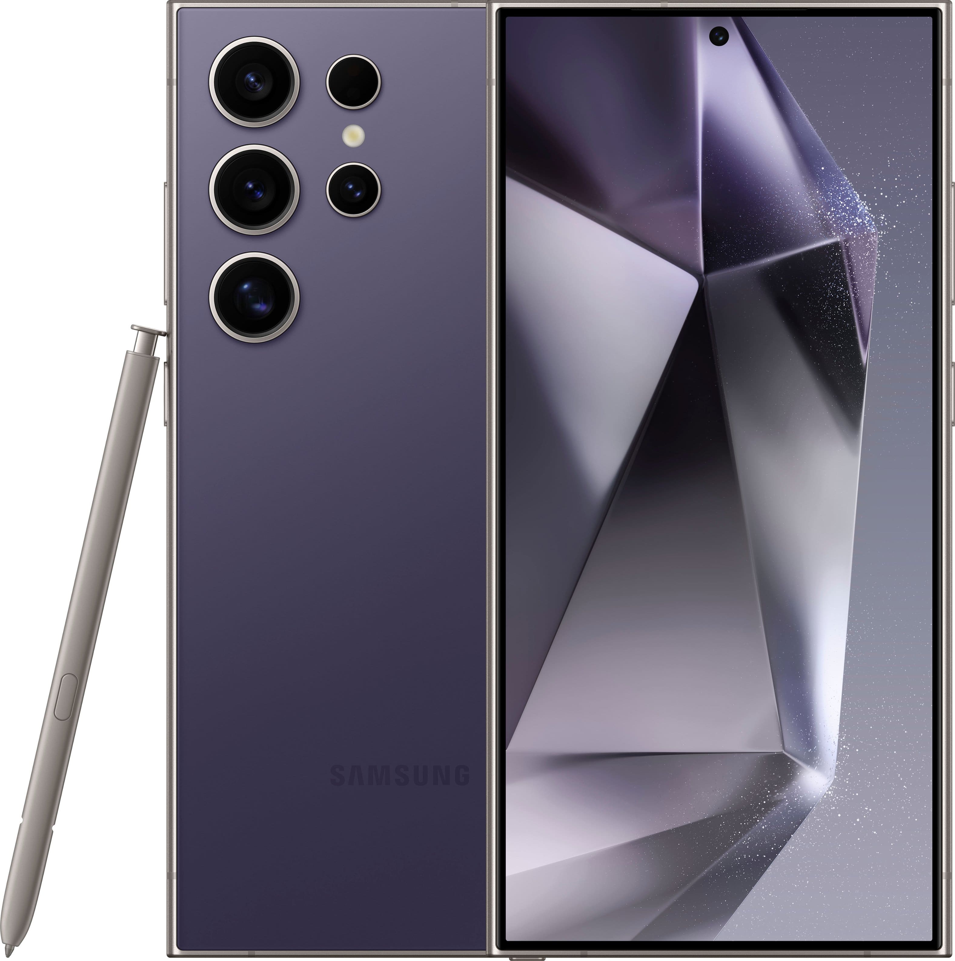 Samsung - Geek Squad Certified Refurbished Galaxy S24 Ultra 512GB - Titanium Violet (Verizon) product image