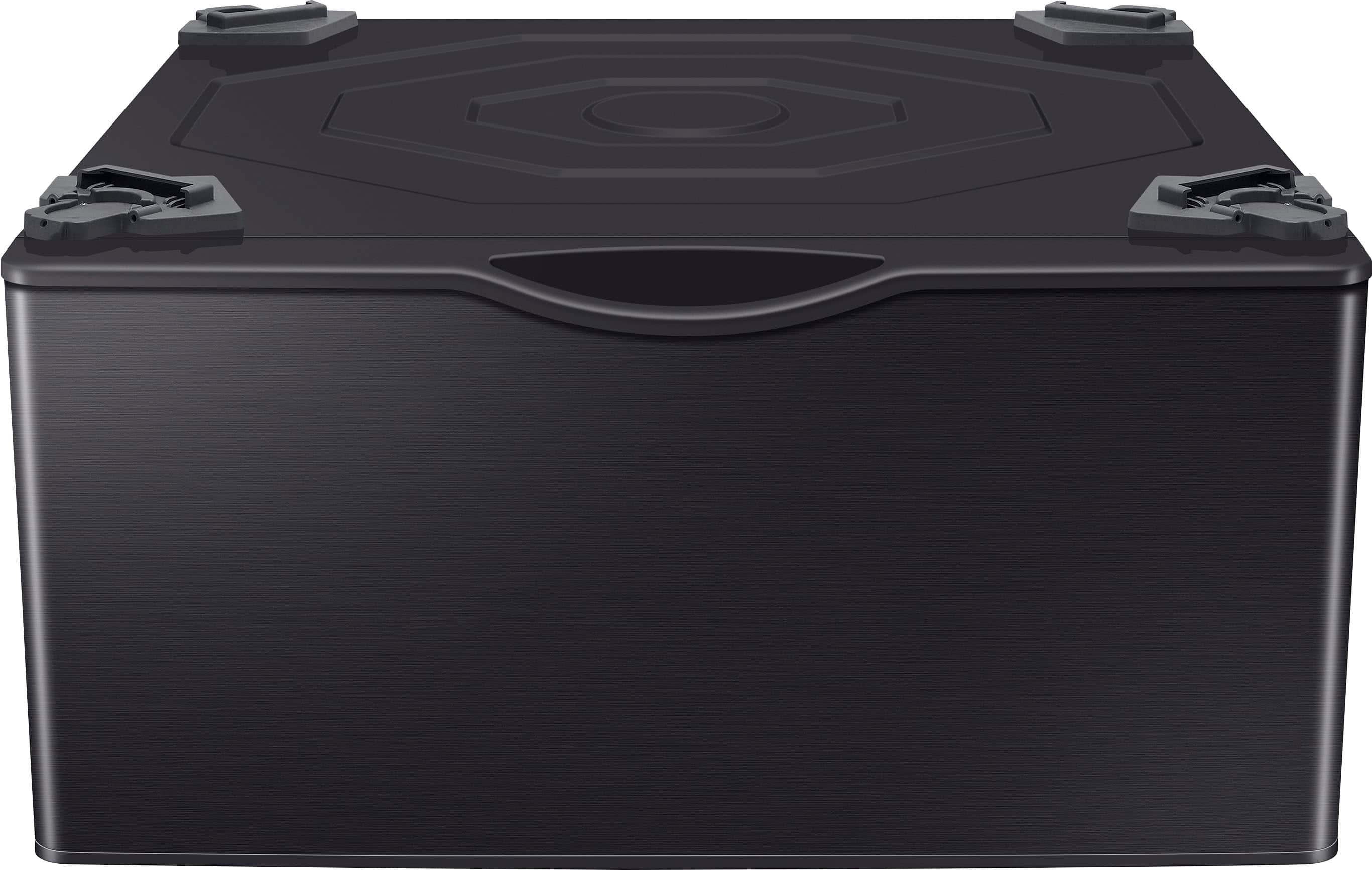 Samsung - Washer/Dryer Laundry Pedestal with Storage Drawer - Brushed Black product image