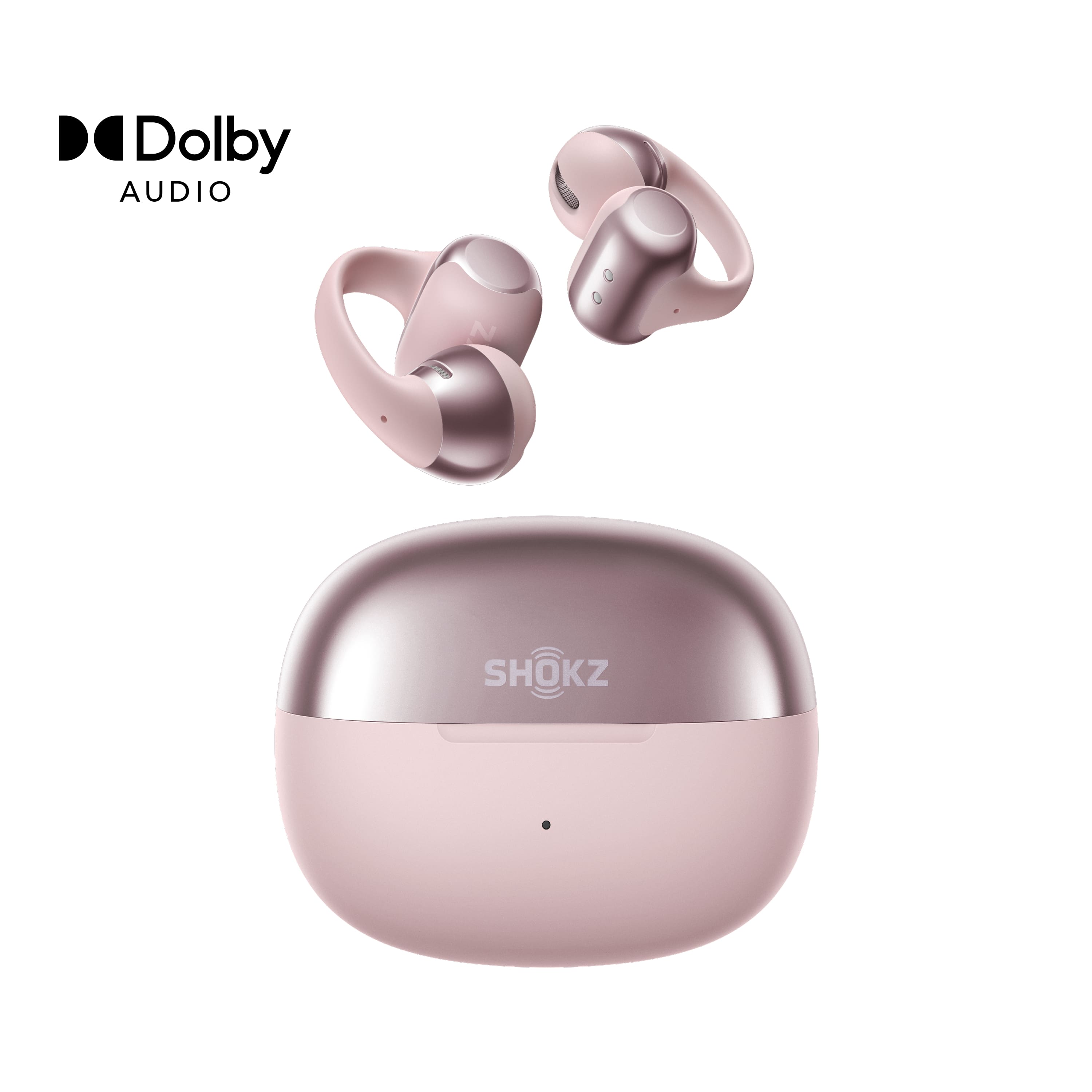 Shokz - OpenDots ONE Open-Ear Clip-On True Wireless Bluetooth Earbuds - Pink product image