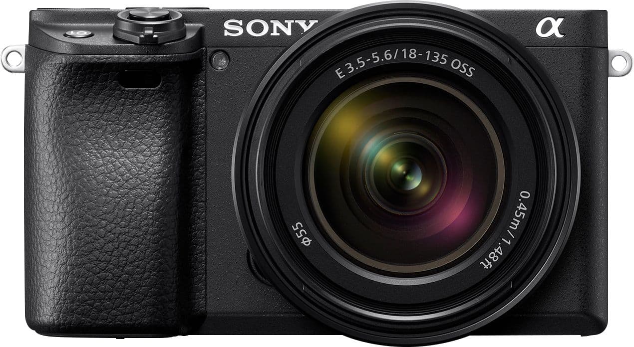 Sony - Alpha 6400 APS-C Mirrorless Camera 4K Video Camera with E 18-135mm f/3.5-5.6 OSS Lens - Black product image