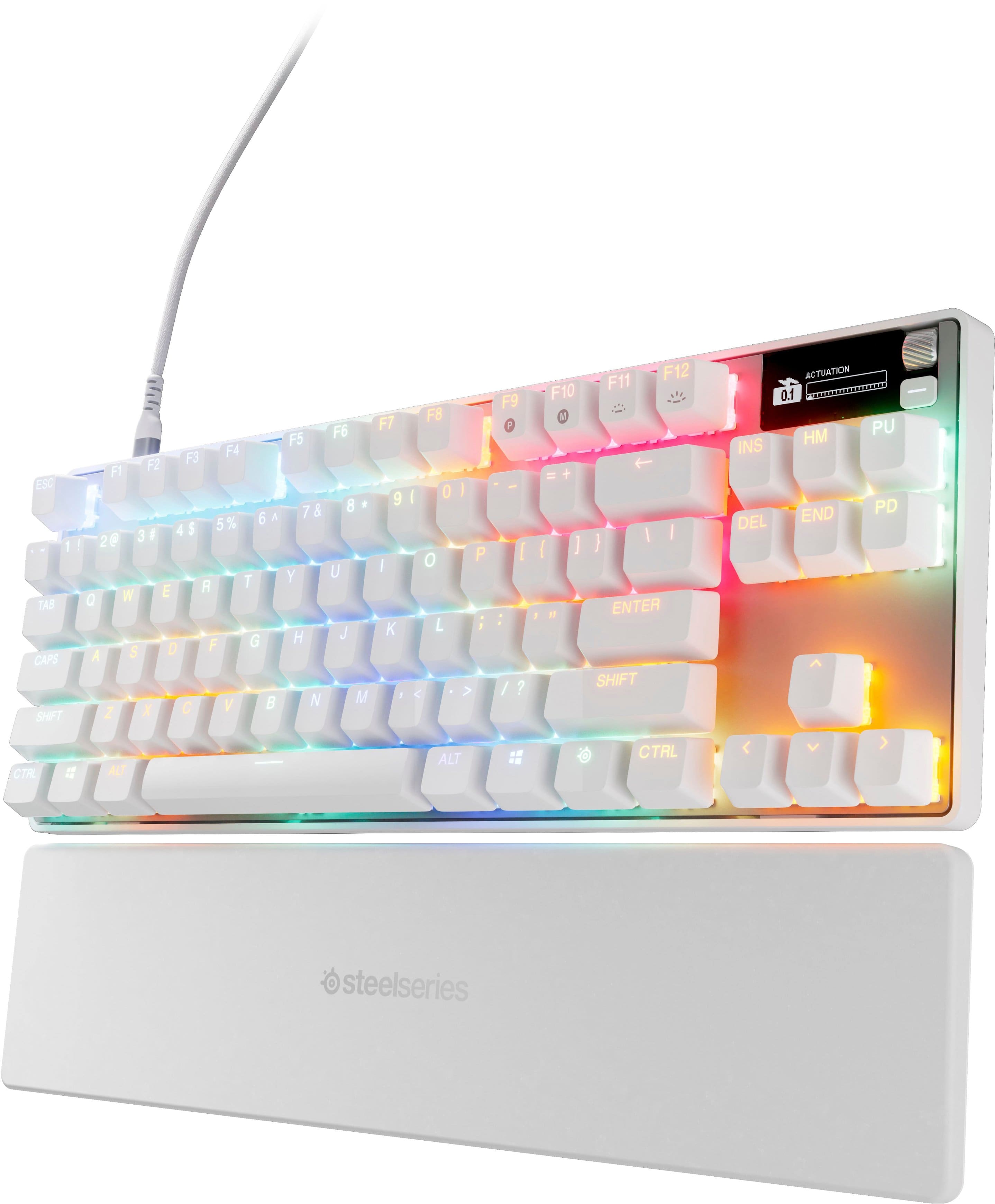 SteelSeries - Apex Pro TKL Gen 3 Wired Mechanical OmniPoint Adjustable HyperMagnetic Gaming Keyboard with Rapid Tap - Black…