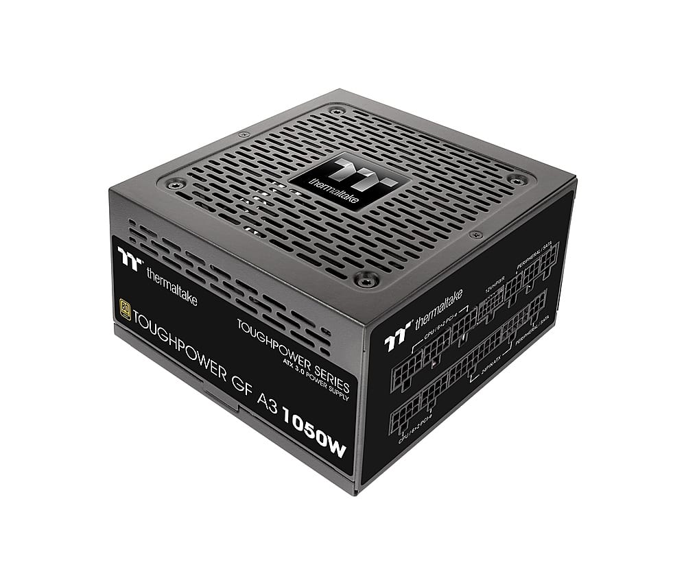 Thermaltake - Toughpower GF A3 1050W 80 PLUS Gold PCIe Gen 5 ATX 3.0 Ready Fully Modular Power Supply - Black product image