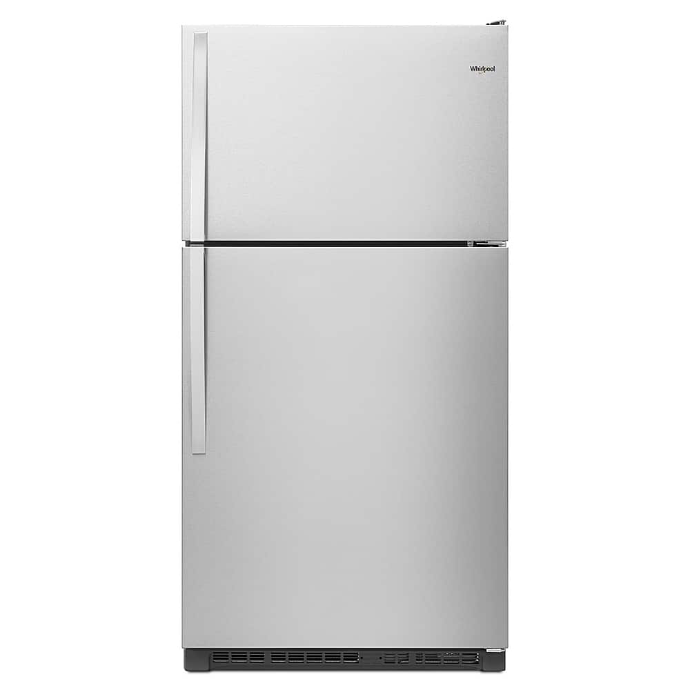 Whirlpool - 20.5 Cu. Ft. Top-Freezer Refrigerator - Monochromatic Stainless Steel product image