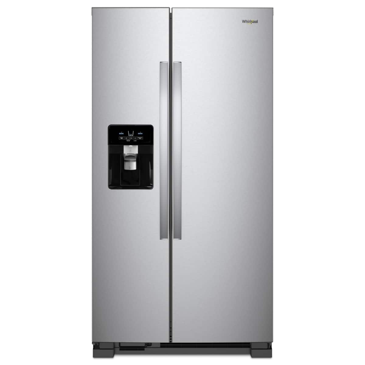 Whirlpool - 21 Cu. Ft. Side-by-Side Refrigerator with LED Interior Lighting - Monochromatic Stainless Steel product image