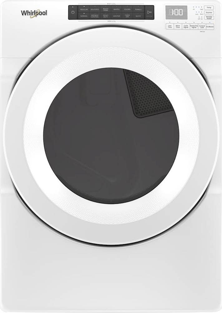 Whirlpool - 7.4 Cu. Ft. Stackable Gas Dryer with Wrinkle Shield Option - White product image