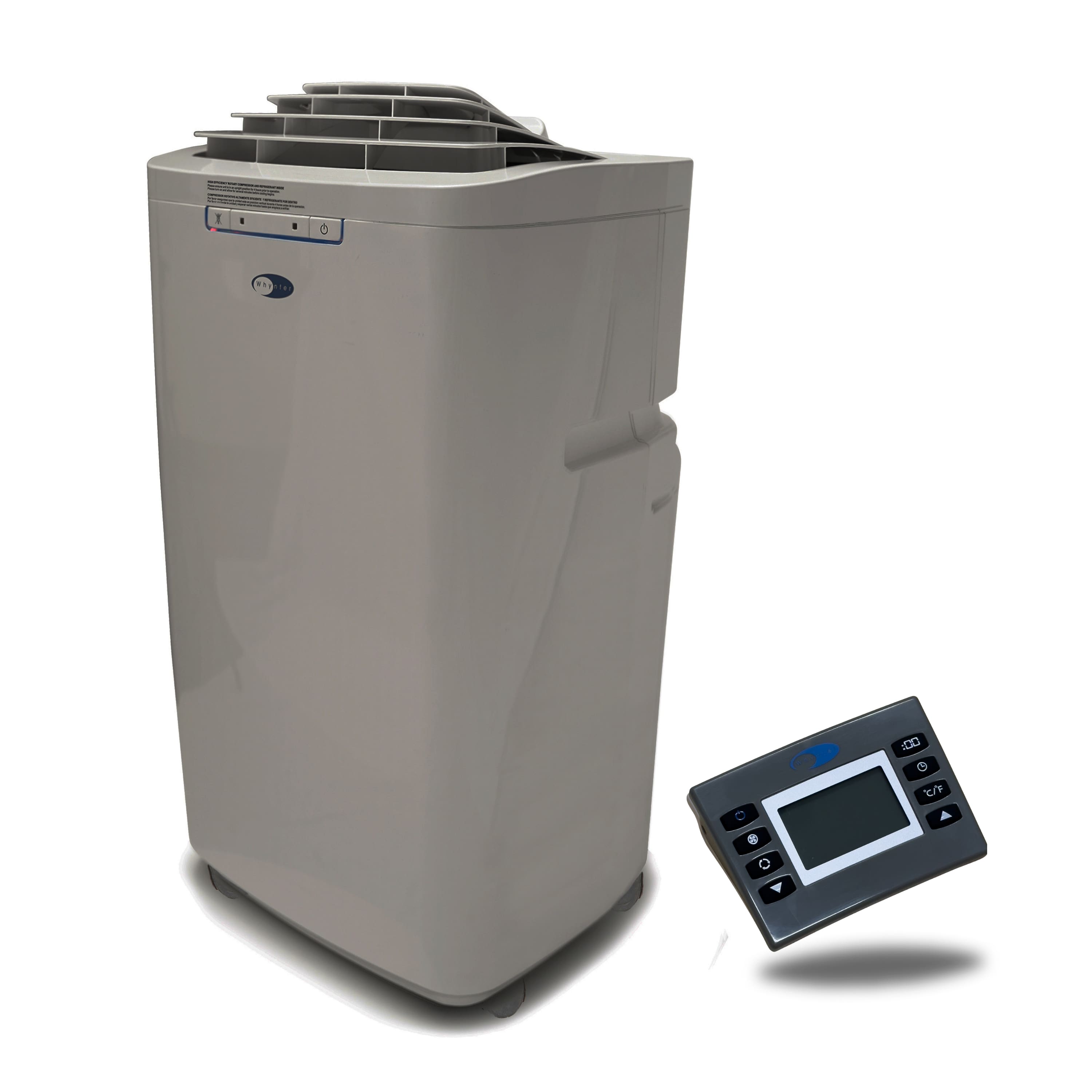 Whynter - ARC-131GD 13,000 BTU (6,345 BTU SACC) Dual Hose Cooling Portable Air Conditioner up to 420 sq ft in - Gray product…