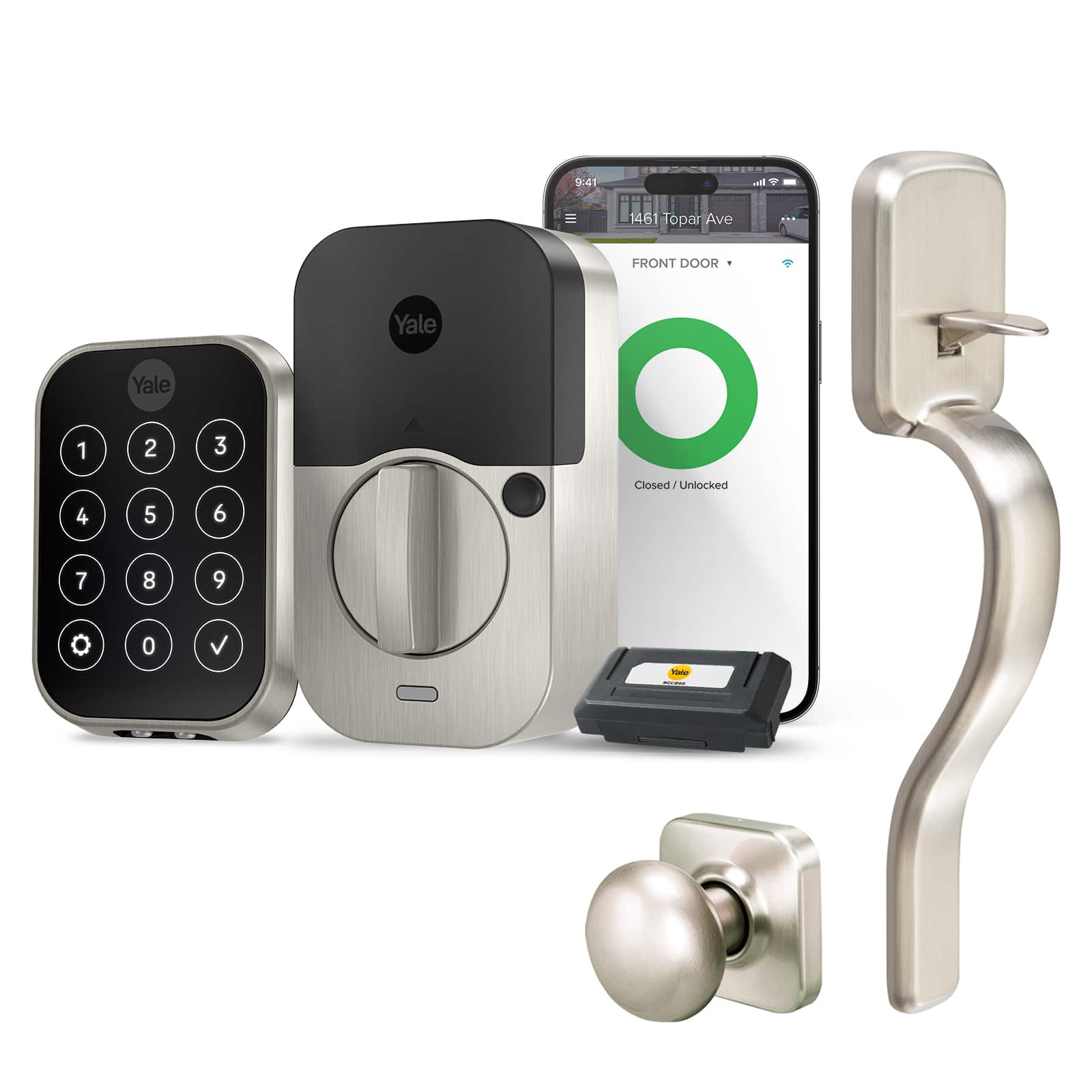 Yale - Assure Lock 2 - Smart Lock Keyless Wi-Fi Deadbolt with Touchscreen Keypad Access - Black Suede product image